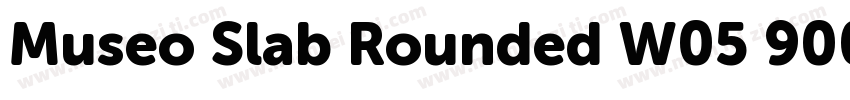 Museo Slab Rounded W05 900字体转换